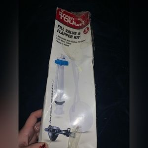 Hyper tough fill valve and flapper kit for the toilet